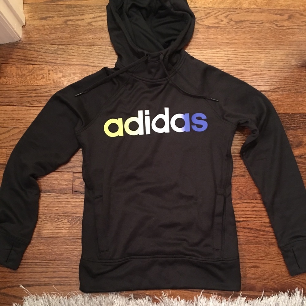 Adidas black sweatshirt size xs